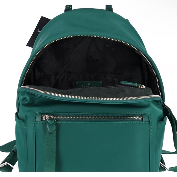 Kate Spade Chelsea Medium Backpack The Little Better Nylon Deep Jade Green - Picture 5 of 7